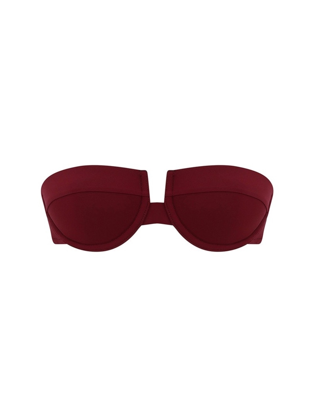 Zimmermann SWIM ESSENTIALS BALCONETTE TOP In Burgundy